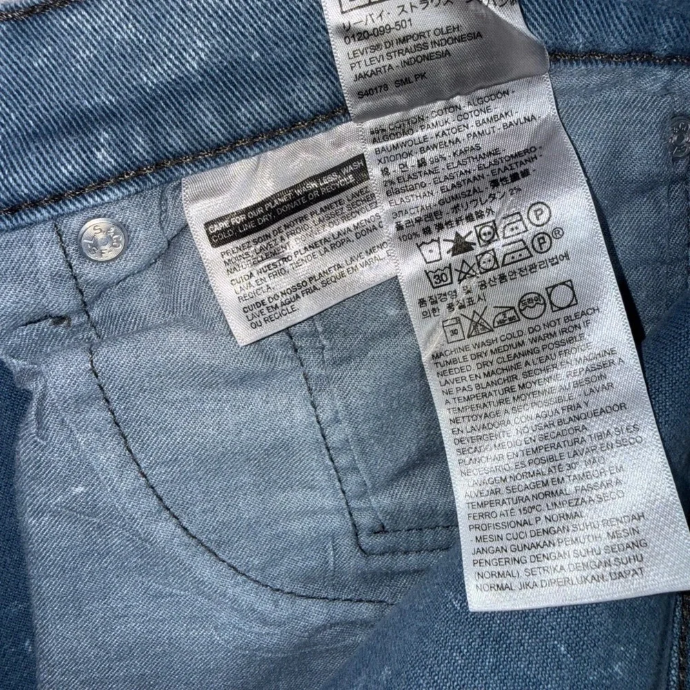 Levis 541 Athletic Taper Men's 34x30 Blue Acid Wash Denim Jeans